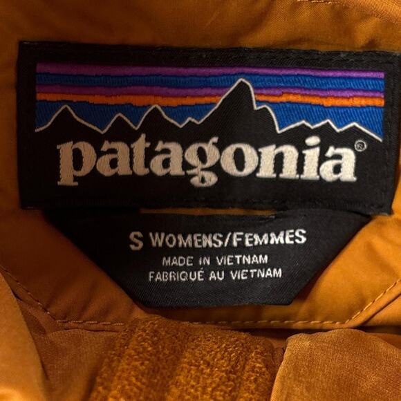 Patagonia Women's Silent Down Kastanos Brown Puffer Jacket Size Small - Picture 3 of 8